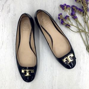 TORY BURCH Gigi Patent Leather Block Heel Mini Pum